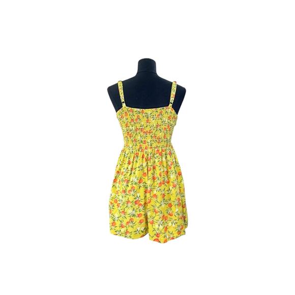 Wild Fable Orange Lemon Print Romper - Size Medium - Picture 6 of 9